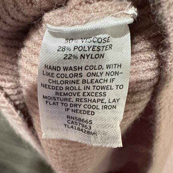 NWT Leith Pink ribbed off the shoulder sweater womens 2XL XXL Nordstrom - Picture 10 of 11